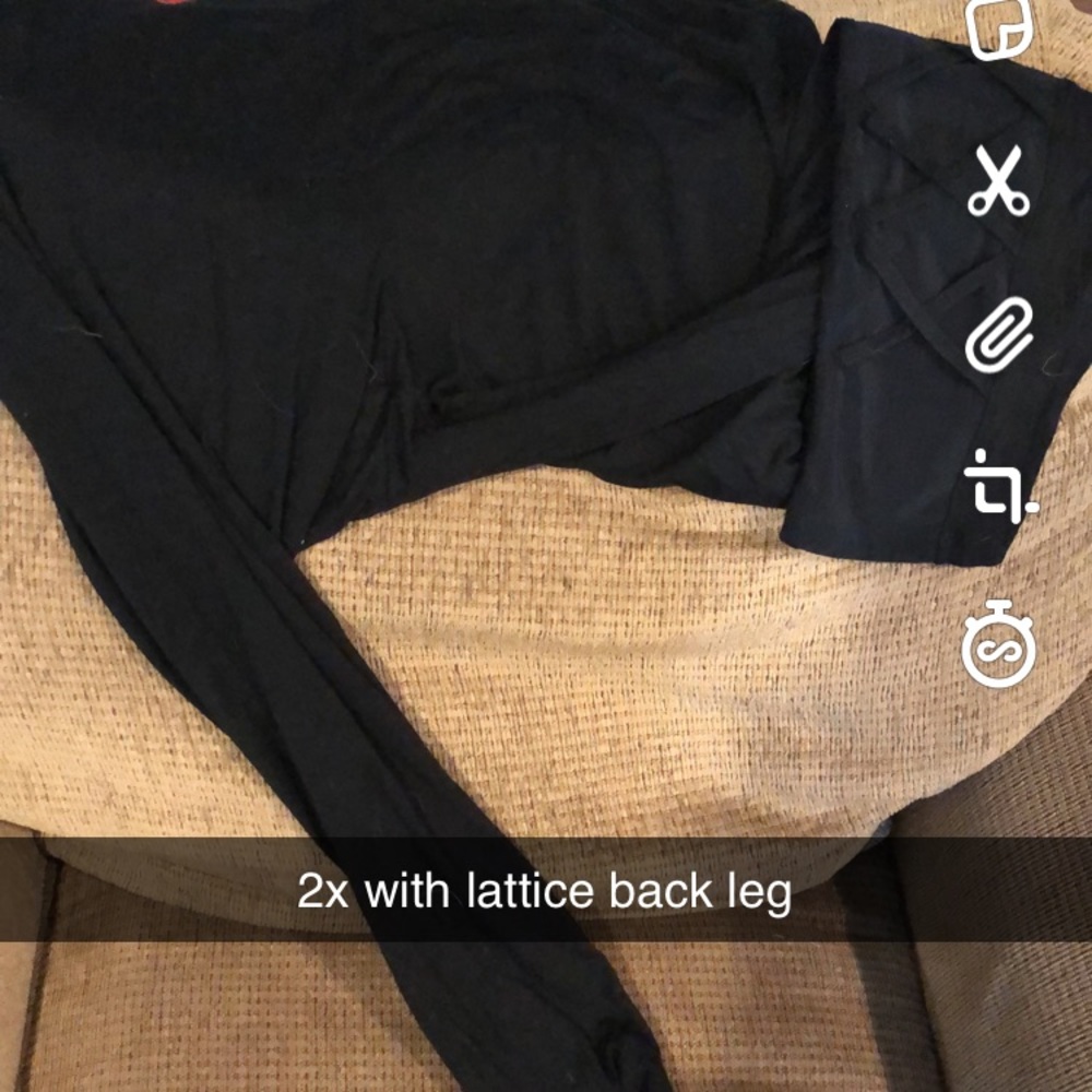 Dressy leggings with Lattice back